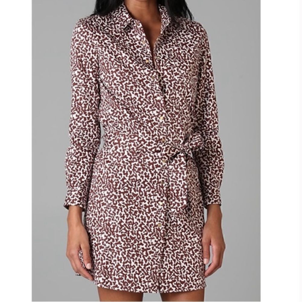 DIANE VON FURSTENBERG Printed Shirt Dress